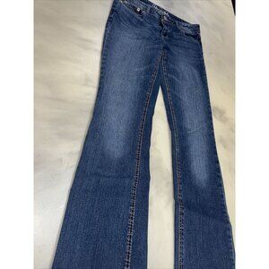 Aeropostale Chelsea Boot Dark Wash Jeans Size 2 Reg Womens Low Rise